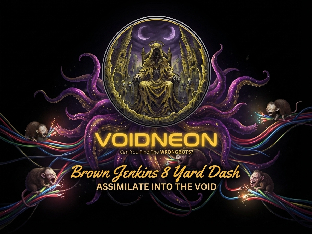 Brown Jenkins 8 Yard Dash insignia, Assimilate Into The Void