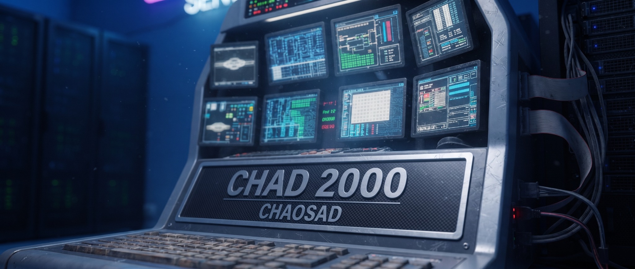 CHAD 2000 experimental console in the server room